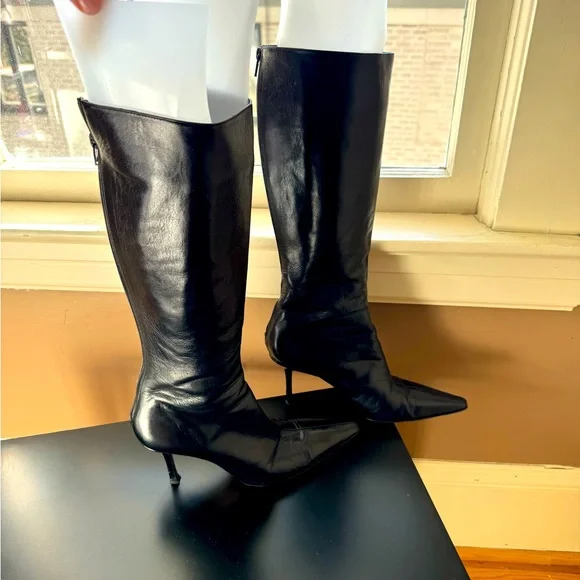 Jimmy Choo Shoes Jimmy Choo Black Leather Boots Poshmark